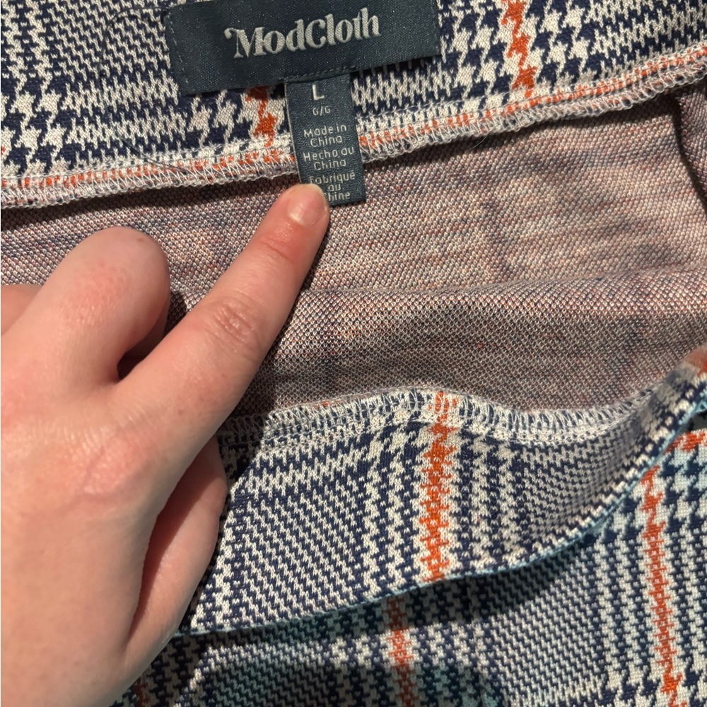 Modcloth Women's Plaid Mini Skirt NWT - Picture 6 of 9